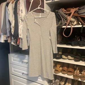 Long sleeve Henley dress